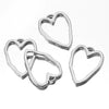 Stainless Steel Heart Shaped Geometric Pendant Necklace With Electroplating Treatment Jewelry Accessories