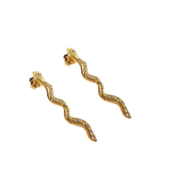 Stainless Steel Heart Shaped Geometric Style Electroplated Earrings For Couples