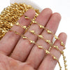 Stainless Steel Heart Shaped Handmade Electroplated Chain Necklace