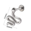 Stainless Steel Heart Shaped Lip Ring Crescent Moon Earrings Circle Pendant Conical Internal Thread Earrings Electroplated Unisex Fashion