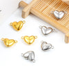 Stainless Steel Heart Shaped Love Magnet Buckle Jewelry Accessories For Bracelet And Necklace With Electroplating