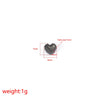 Stainless Steel Heart Shaped Pendant And Handmade Diy Bracelet Jewelry Accessories With Electroplating Treatment Simple Style