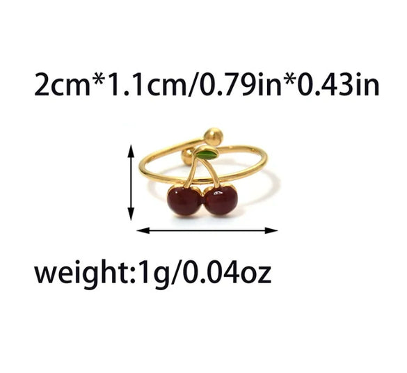 Stainless Steel Heart Shaped Ring With Dot Diamond Electroplating For Women Fashion Style