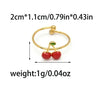 Stainless Steel Heart Shaped Ring With Dot Diamond Electroplating For Women Fashion Style