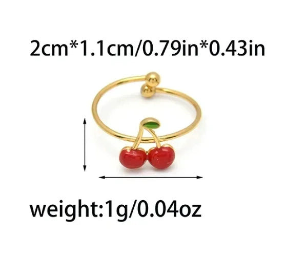 Stainless Steel Heart Shaped Ring With Dot Diamond Electroplating For Women Fashion Style