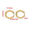 Stainless Steel Heart Shaped Simple Geometric Electroplated Earrings For Men And Women