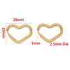 Stainless Steel Heart Shaped Simple Geometric Electroplated Earrings For Men And Women
