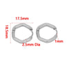 Stainless Steel Heart Shaped Simple Geometric Electroplated Earrings For Men And Women