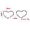 Stainless Steel Heart Shaped Simple Geometric Electroplated Earrings For Men And Women