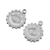 Stainless Steel Heart Shaped Vintage Jewelry Accessories Pendant With Electroplating
