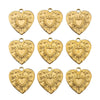 Stainless Steel Heart Shaped Vintage Jewelry Accessories Pendant With Electroplating