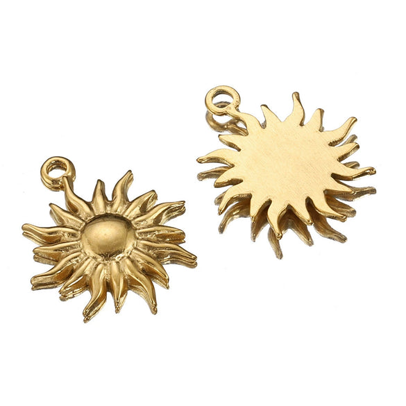 Stainless Steel Heart Shaped Vintage Jewelry Accessories Pendant With Electroplating