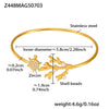 Stainless Steel Heart Star Open Bracelet Plated With 18K Real Gold And Inlaid With 5A Zircon Electroplated Jewelry