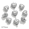 Stainless Steel Heart Water Drop Beaded Jewelry With Totem Pattern Electroplated Accessories
