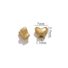 Stainless Steel Heart Water Drop Beaded Jewelry With Totem Pattern Electroplated Accessories