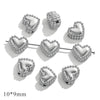 Stainless Steel Heart Water Drop Beaded Jewelry With Totem Pattern Electroplated Accessories