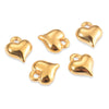 Stainless Steel Heartshaped Electroplated Diy Pendant Jewelry Accessories