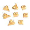 Stainless Steel Heartshaped Electroplated Diy Pendant Jewelry Accessories
