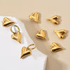 Stainless Steel Heartshaped Electroplated Diy Pendant Jewelry Accessories