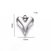 Stainless Steel Heartshaped Electroplated Diy Pendant Jewelry Accessories