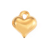 Stainless Steel Heartshaped Electroplated Diy Pendant Jewelry Accessories