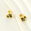 316L Stainless Steel Heartshaped Electroplated Women's Earrings