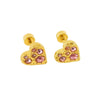 316L Stainless Steel Heartshaped Electroplated Women's Earrings