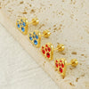 316L Stainless Steel Heartshaped Electroplated Women's Earrings