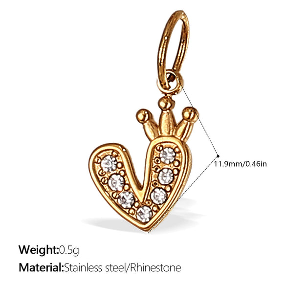 316L Stainless Steel Heartshaped Fashion Jewelry Pendant Accessories For Women 18K Gold Plated