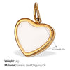 316L Stainless Steel Heartshaped Fashion Jewelry Pendant Accessories For Women 18K Gold Plated