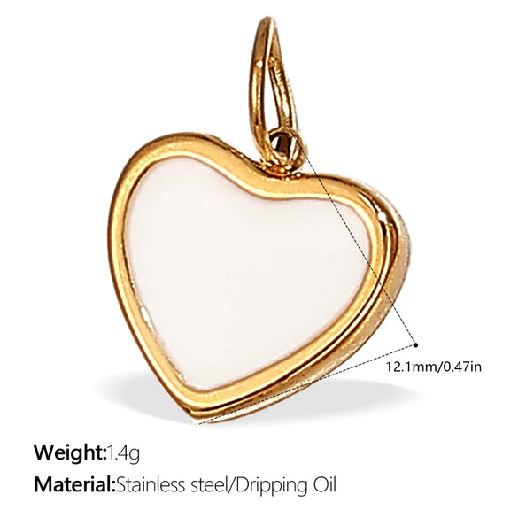 316L Stainless Steel Heartshaped Fashion Jewelry Pendant Accessories For Women 18K Gold Plated