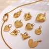 316L Stainless Steel Heartshaped Fashion Jewelry Pendant Accessories For Women 18K Gold Plated