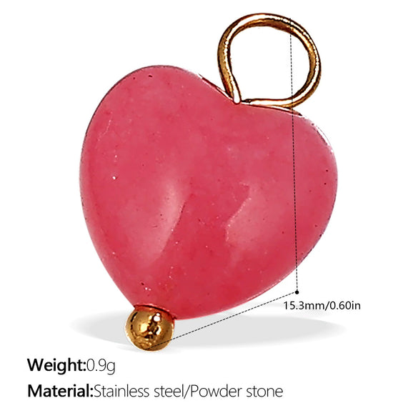 316L Stainless Steel Heartshaped Fashion Jewelry Pendant Accessories For Women 18K Gold Plated