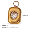 316L Stainless Steel Heartshaped Fashion Jewelry Pendant Accessories For Women 18K Gold Plated
