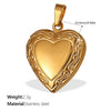 316L Stainless Steel Heartshaped Fashion Jewelry Pendant Accessories For Women 18K Gold Plated