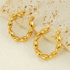 316L Stainless Steel Heartshaped Geometric Earrings For Women