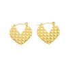 316L Stainless Steel Heartshaped Geometric Earrings For Women