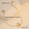 Stainless Steel Heartshaped Hollow Bracelet Electroplating Fashion Style Couple Bracelet