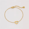 Stainless Steel Heartshaped Hollow Bracelet Electroplating Fashion Style Couple Bracelet