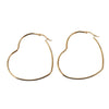 Stainless Steel Heartshaped Love Earrings With Electroplating Design Fashion Style For Women