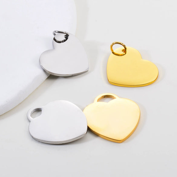 Stainless Steel Heartshaped Mirror Polished Electroplated Jewelry Accessories Pendant