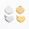 Stainless Steel Heartshaped Mirror Polished Electroplated Jewelry Accessories Pendant