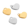 Stainless Steel Heartshaped Mirror Polished Electroplated Jewelry Accessories Pendant