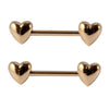 Stainless Steel Heartshaped Navel Ring And Breast Ring For Unisex
