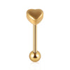 Stainless Steel Heartshaped Navel Ring And Breast Ring For Unisex
