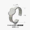 Stainless Steel Heartshaped Ring For Women Electroplated Fashion Style