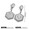 Stainless Steel Hexagon English Letter Pendant Accessories With Electroplating