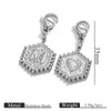 Stainless Steel Hexagon English Letter Pendant Accessories With Electroplating