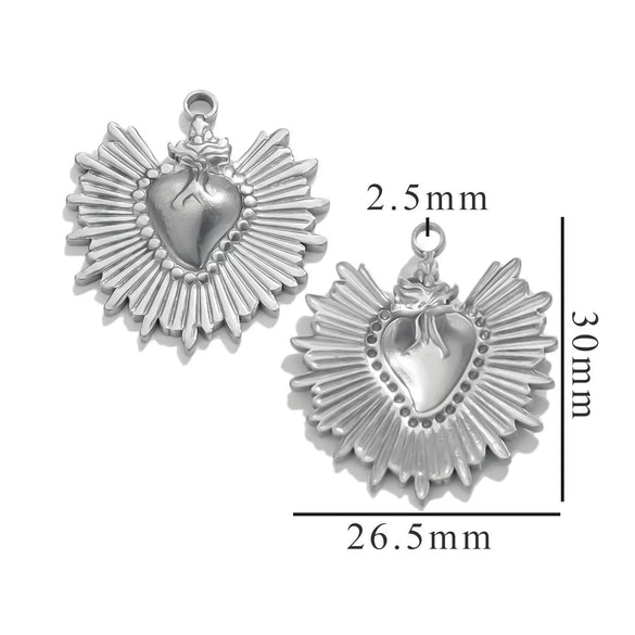 Stainless Steel High Fashion Love Pendant Jewelry Accessories With Electroplating