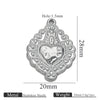 Stainless Steel High Fashion Love Pendant Jewelry Accessories With Electroplating